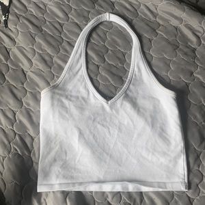 white halter top